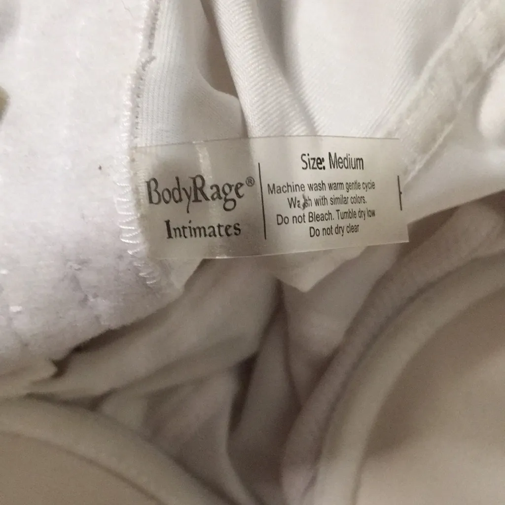 Body Rage Intimates Bustier Garters Underwired Padded White Size Medium - Image 8