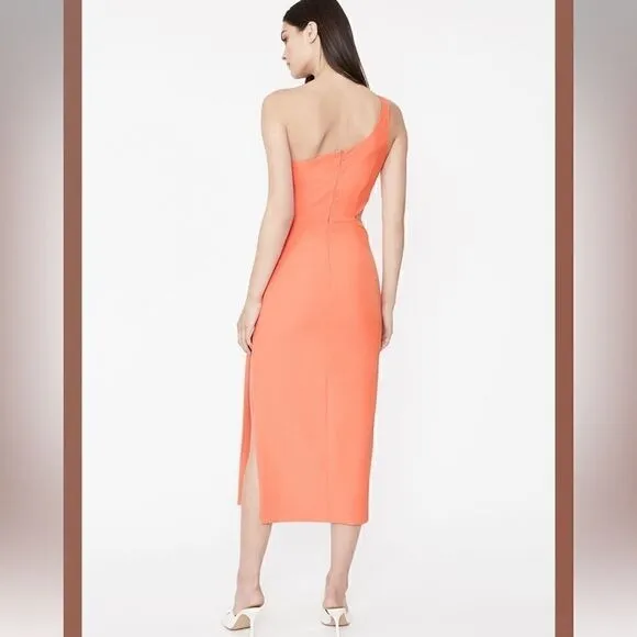 BARDOT JENNA ONE SHOULDER CUTOUT DRESS, Size 12 (XXL)‎  ORANGE FIZ, NWT - Image 5