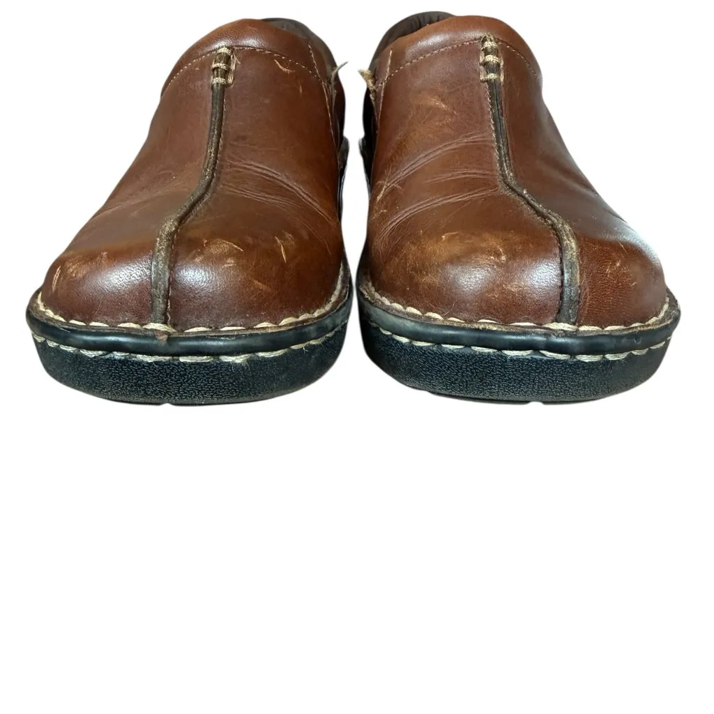 Eastland Kelsey slip on clog in brown leather women's size 6.5 M - Image 4
