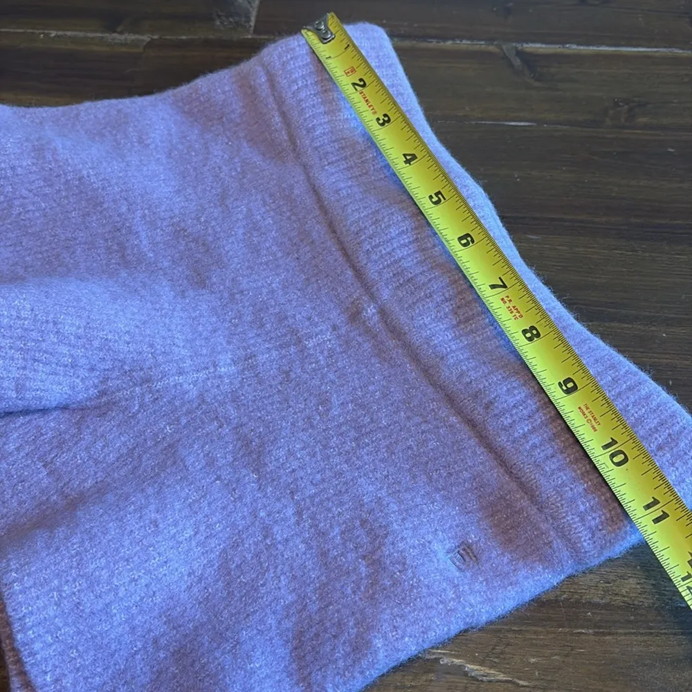 Everlane Ribbed Shorts Purple Lilac Wool Yak Hair Blend Flawed Cozy Loungewear - Image 4