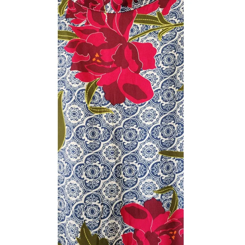 DG2 by Diane Gilman Floral Full Zip Jacket w/ Pockets XL - Image 9