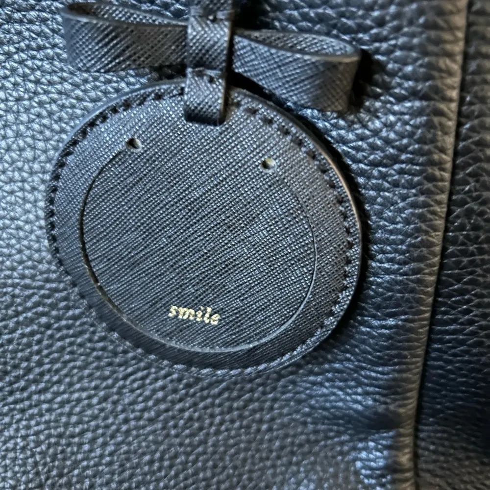 Kate Spade Emma Lane Maya Tote Navy Zipper Close Bag Classic Office Preppy. - Image 6