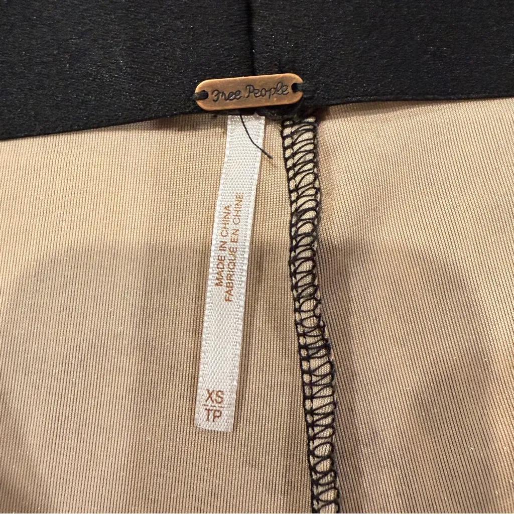 Free People Maura Printed Velvet Flare Pull On Pants Womens XS Brown FloralMulti - Image 9