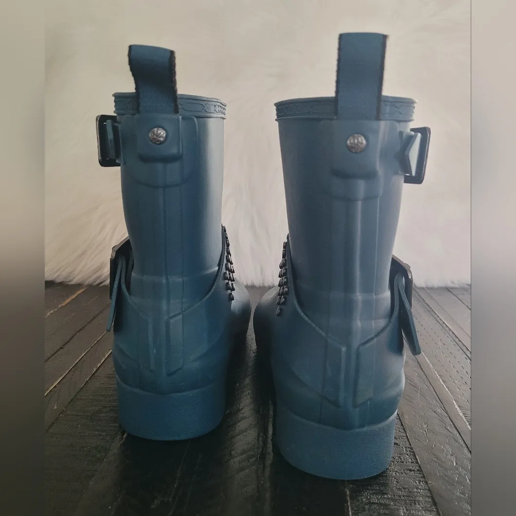 Hunter Refined Rockpool Stud Biker Boots Women's Size 5 - Image 3