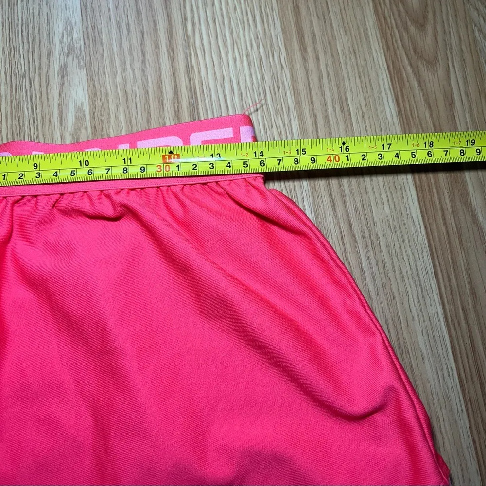 Under Armour Play Up 3.0 Lightweight Pink Shorts Women’s Medium Loose Fit Active - Image 9