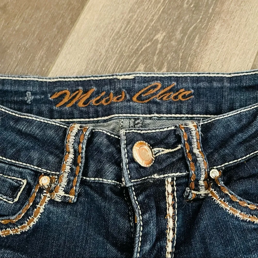Miss Chic Juniors Jeans no holes good condition Size 0 - Image 2
