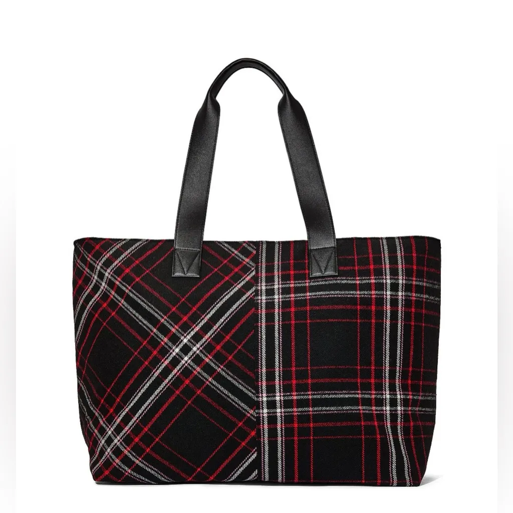 Victoria's Secret Plaid Tote Bag - Image 2