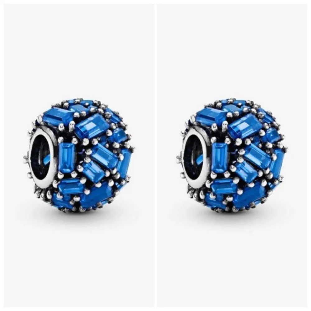 Pandora Blue Ice Cube Charm In Sterling Silver - set of 2 - Image 2