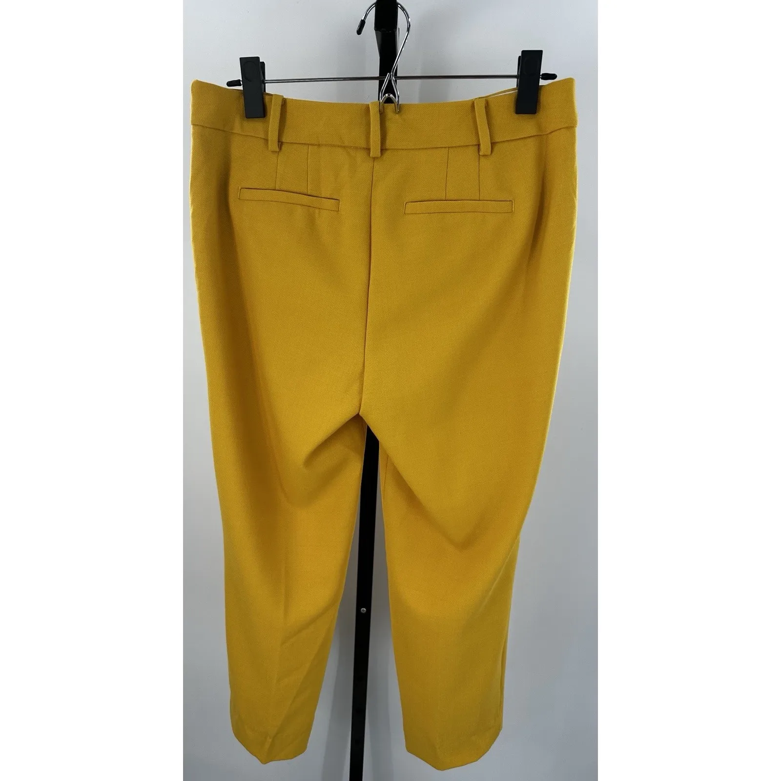 Talbots Chatham Pants Women’s 4 Mustard Yellow Wool Blend Ankle Career - Image 3