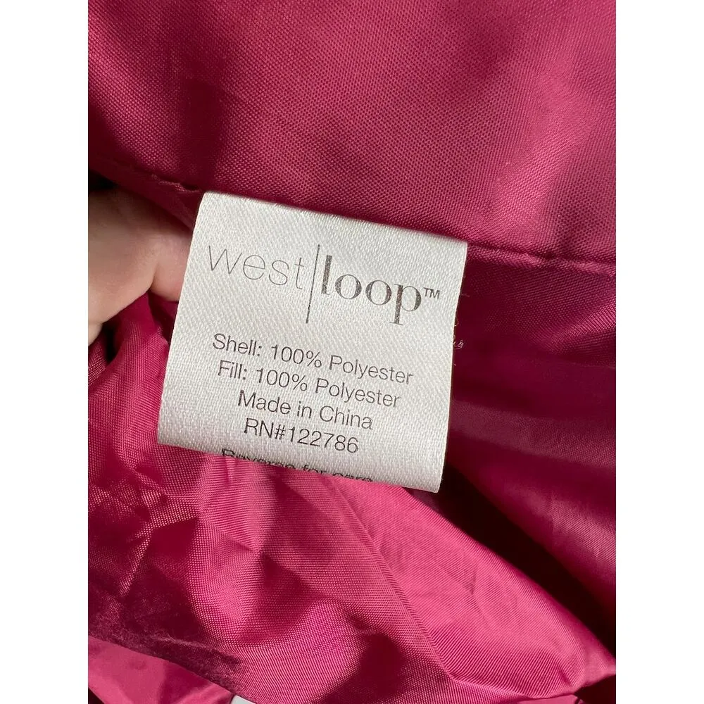 west loop puffer jacket pink barbieccore - Image 10