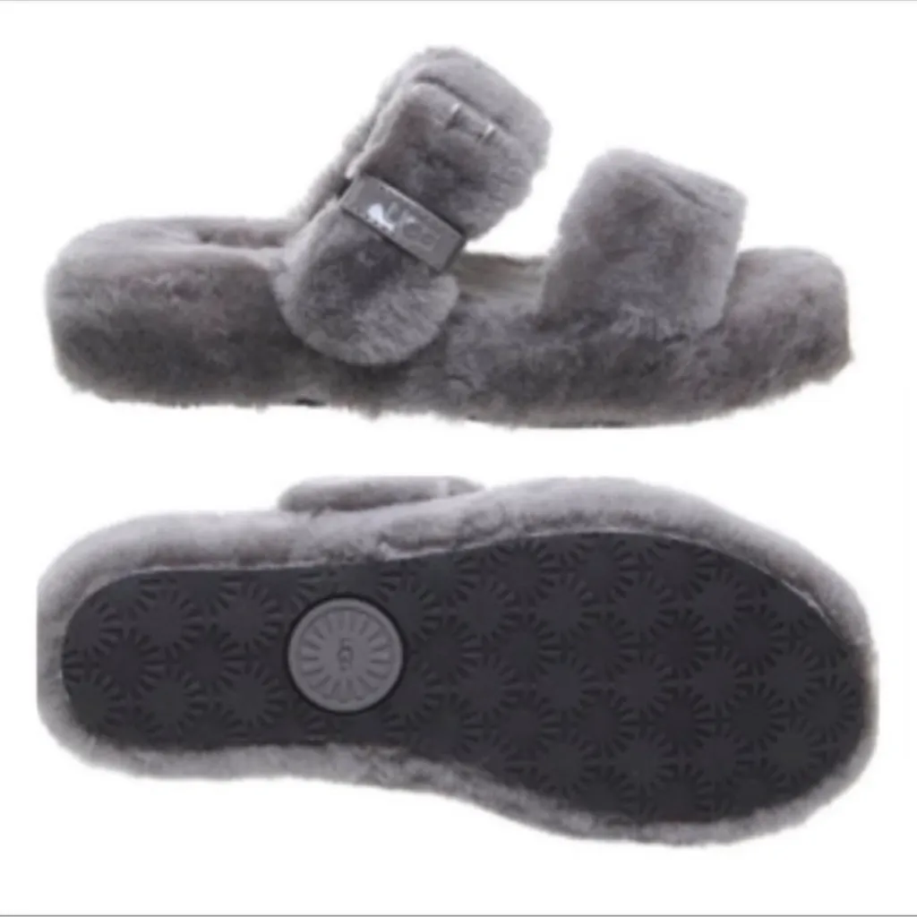 UGG Fuzz Yeah Charcoal Slip-ons - Image 10