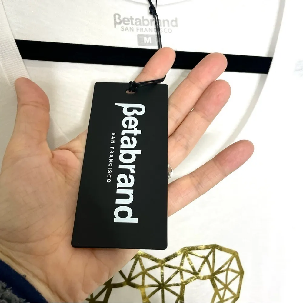 Betabrand Gold Embellished Tee NWT 199 - Image 3