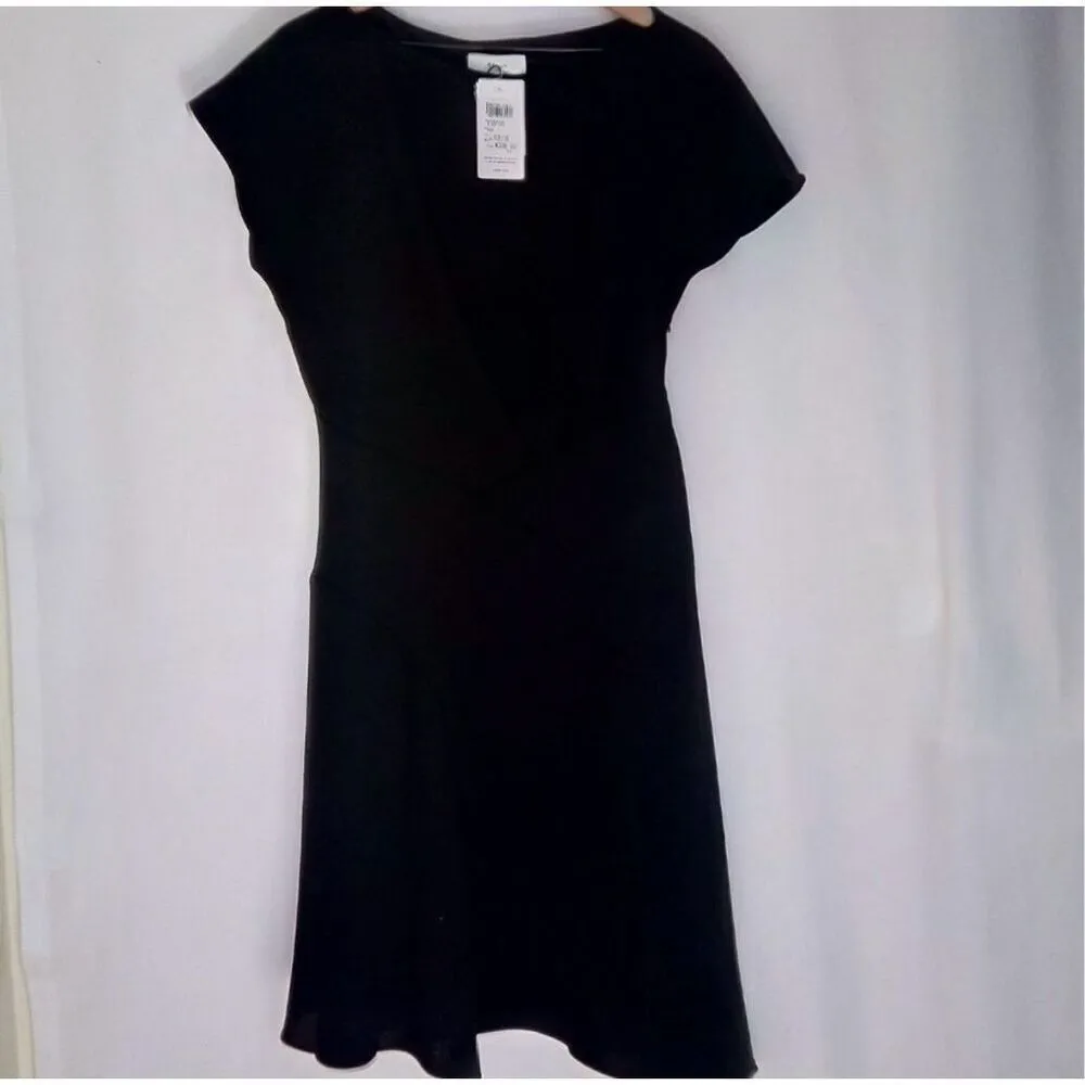 Reiss Victoria Asymmetrical Cap-Sleeve Black Classic Dress size 8 NWT - Image 6