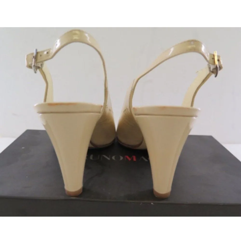 Womens Bruno Magli Sling Back Pump Patent Leather Size 6.5 - Image 3