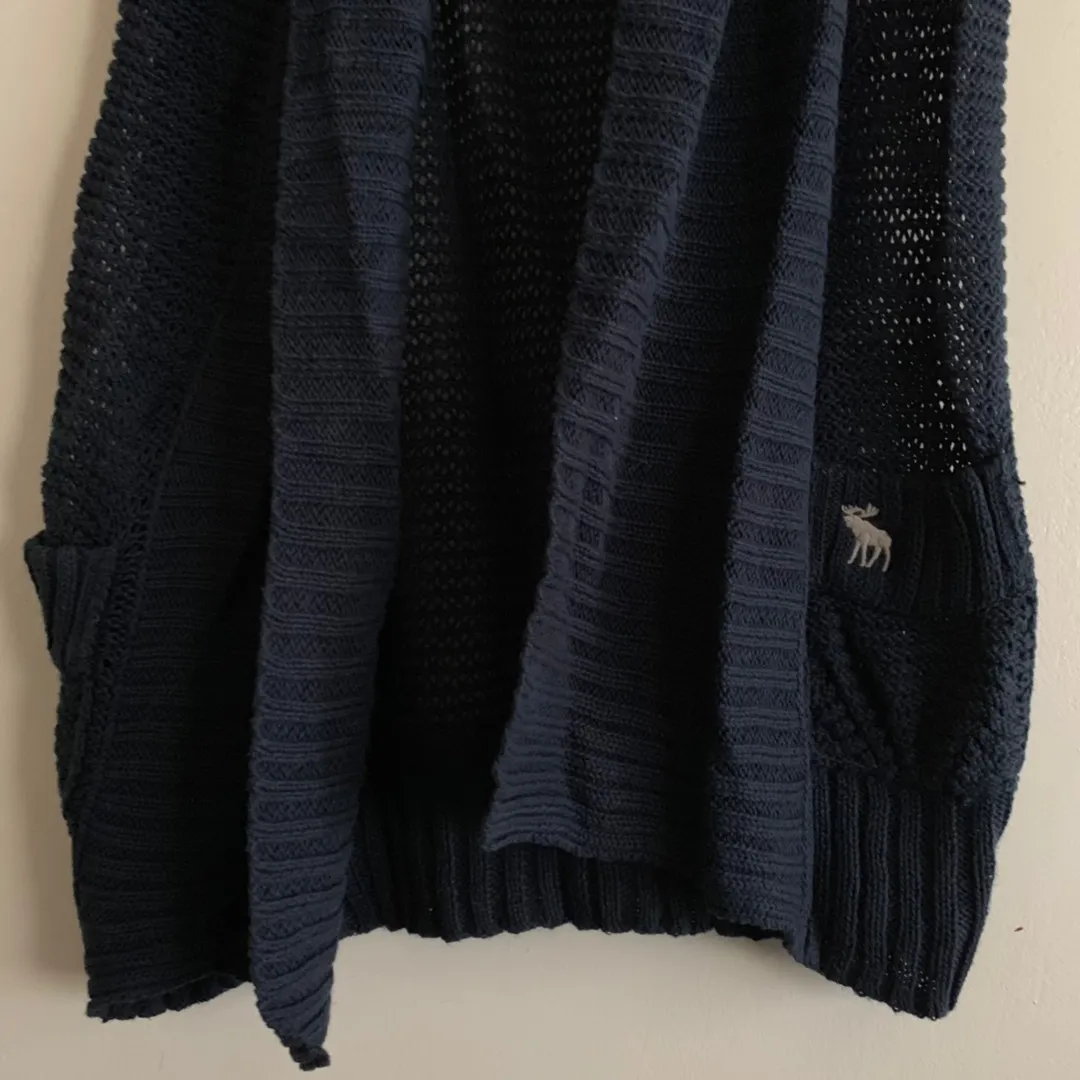 Abercrombie Navy Long Cardigan Sweater - Image 7