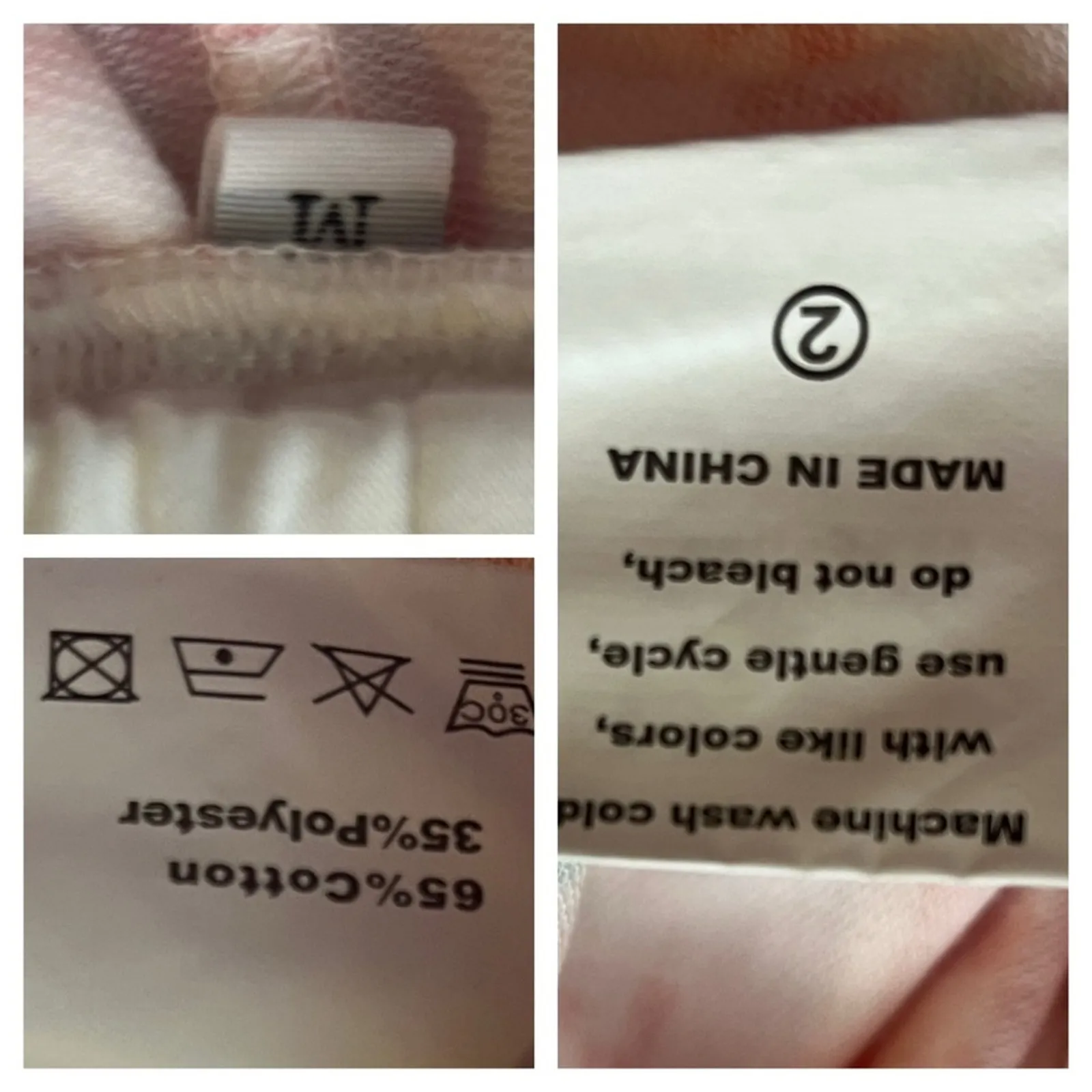 Christmas Pajama Set Jogger Pant Top Reindeer White Red Women's Size Medium - Image 11