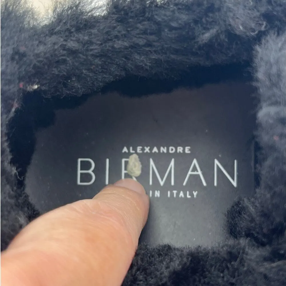 Alexandre Birman Women's Clarita Sneaker Shearling Black Size 38 (8 U.S.) - Image 9