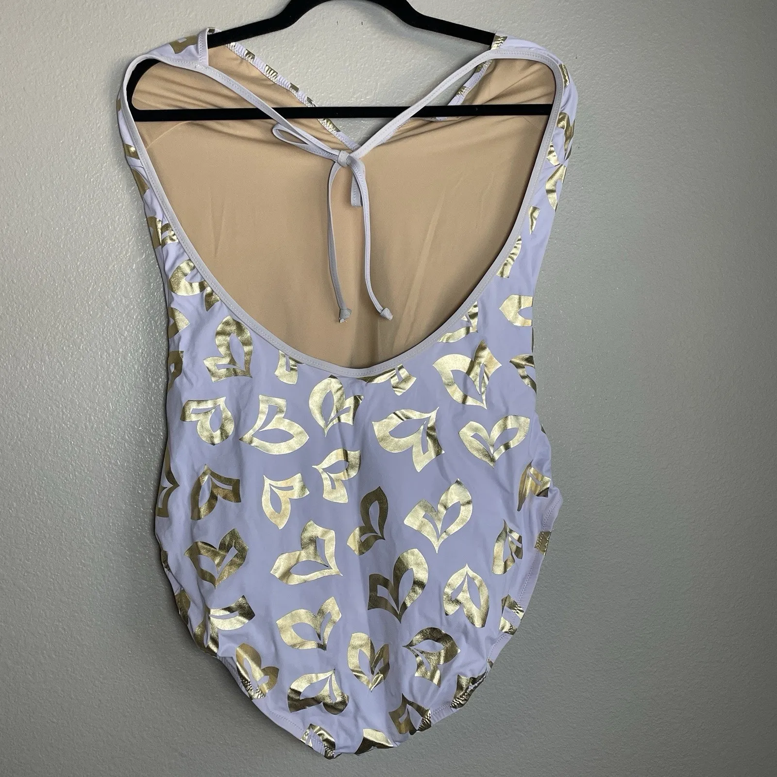 J Crew Long Torso Size 16 One Piece Swimsuit V - Image 3