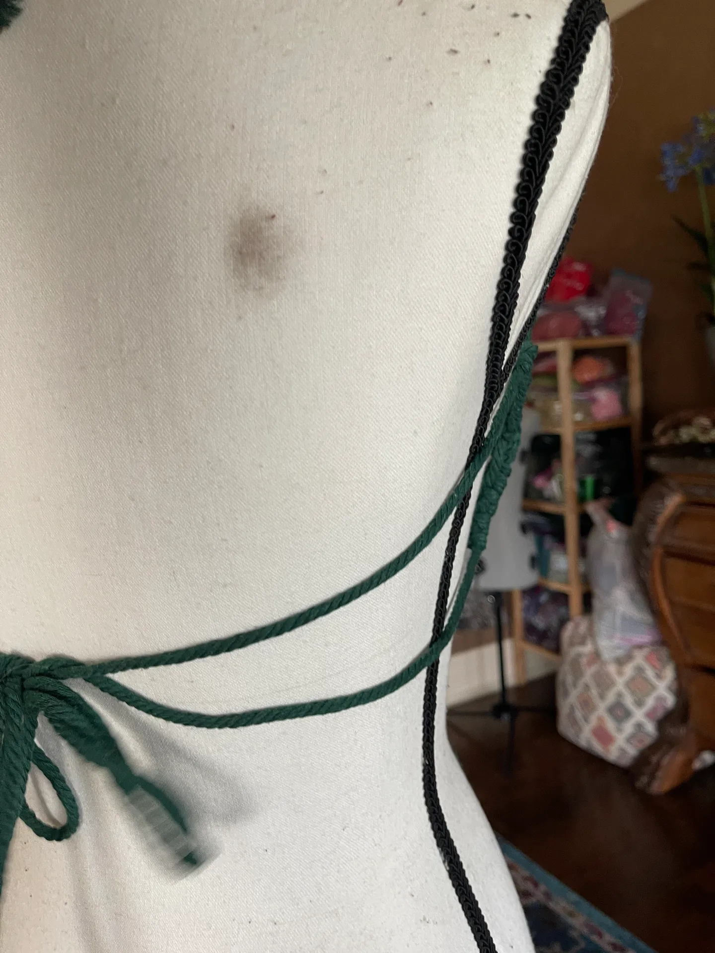 Macrame Crop Top Festival Wear Green - Image 11