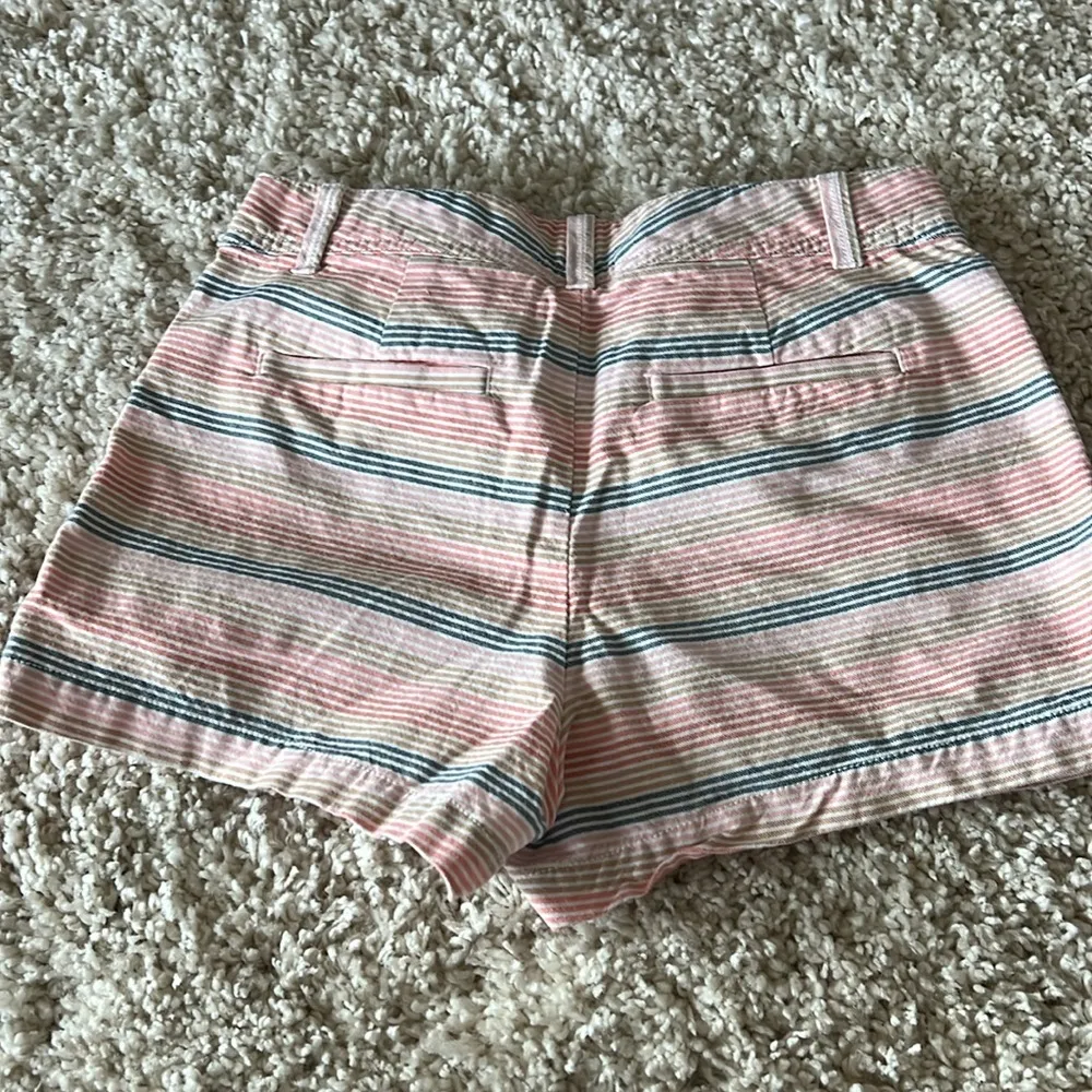 GAP Striped Pink and Blue Women's Shorts - Image 4
