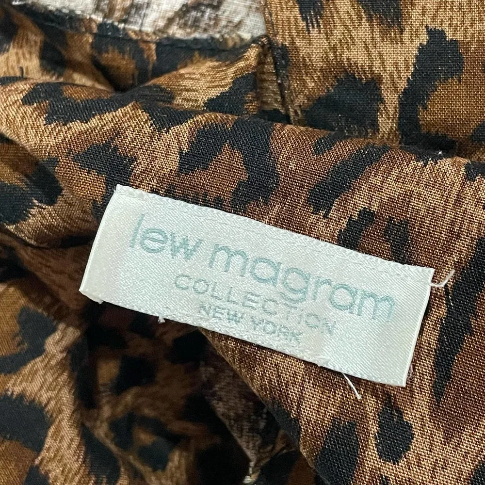 Vintage Lew Magram Collection New York Leopard Print Dress - Image 12