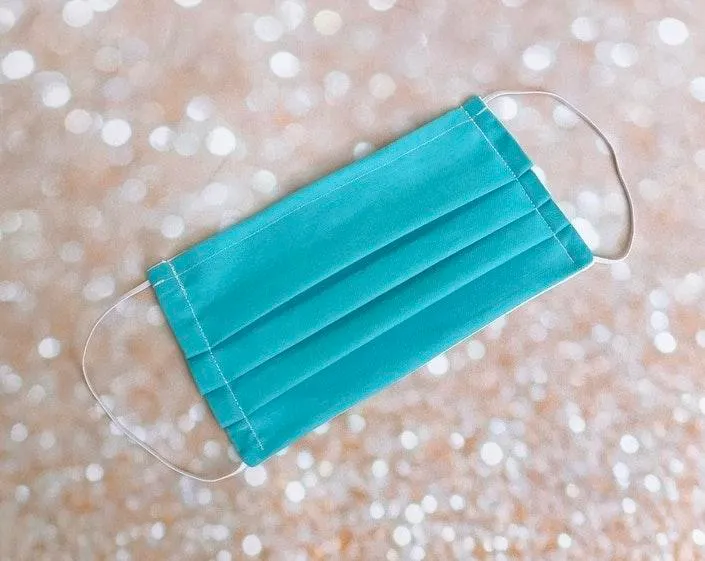 Turquoise Tiffany Blue Face Mask Premium Cotton Face Mask - Image 3