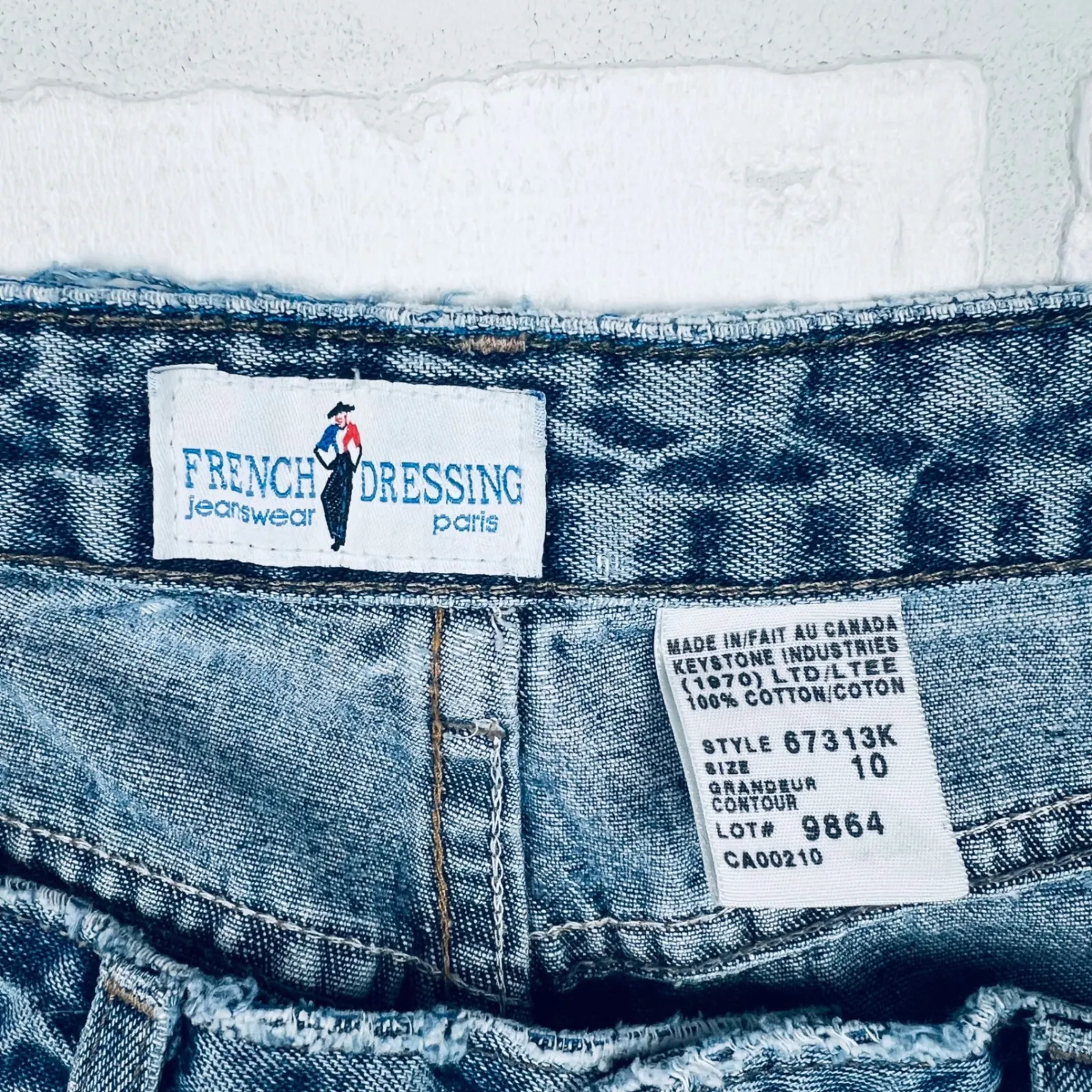 French Dressing Jeanswear Paris Women's Blue Jeans Relaxed Fit Denim Pants Sz 10 - Image 7