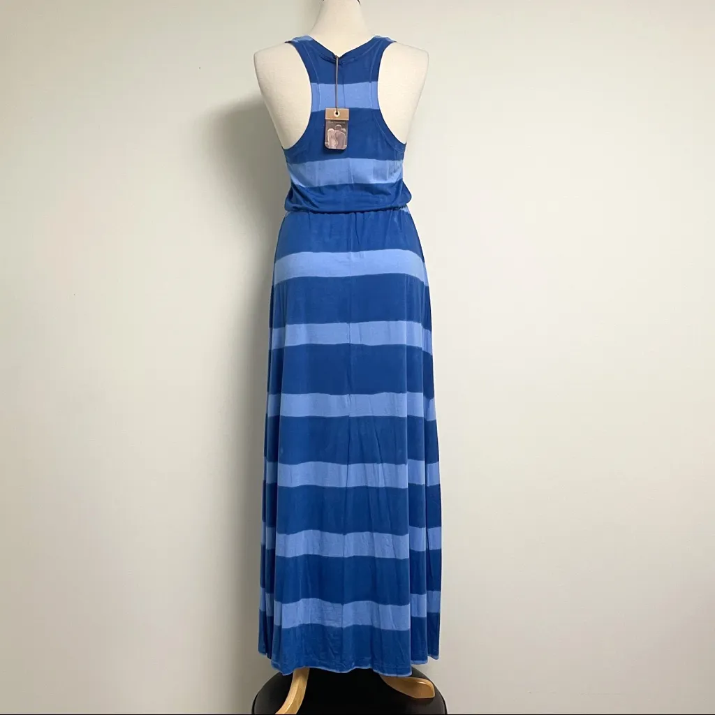 Alternative Klein Blue Sky Striped Racerback Maxi - Image 6