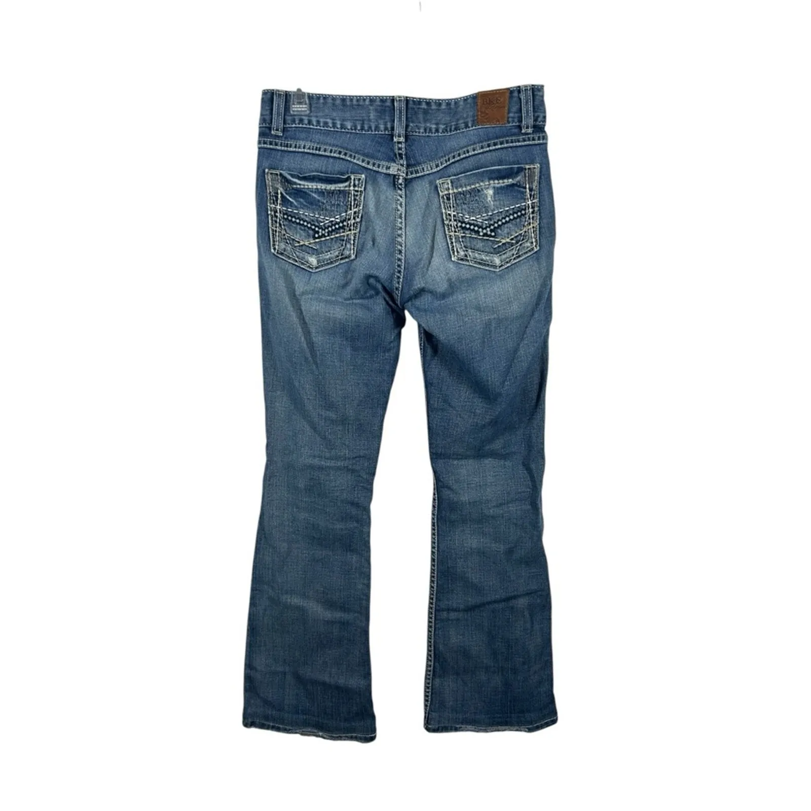 BKE Culture Bootcut Jeans 28x35.5 | Distressed Stretch with Embellishments - Image 6