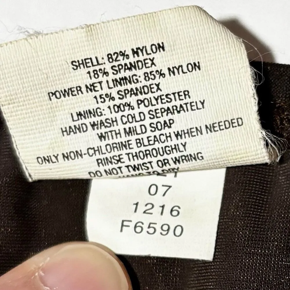 Mossimo Bikini Swimsuit Top, Merona Bikini Bottoms Women’s Size 16W Brown Boho - Image 11