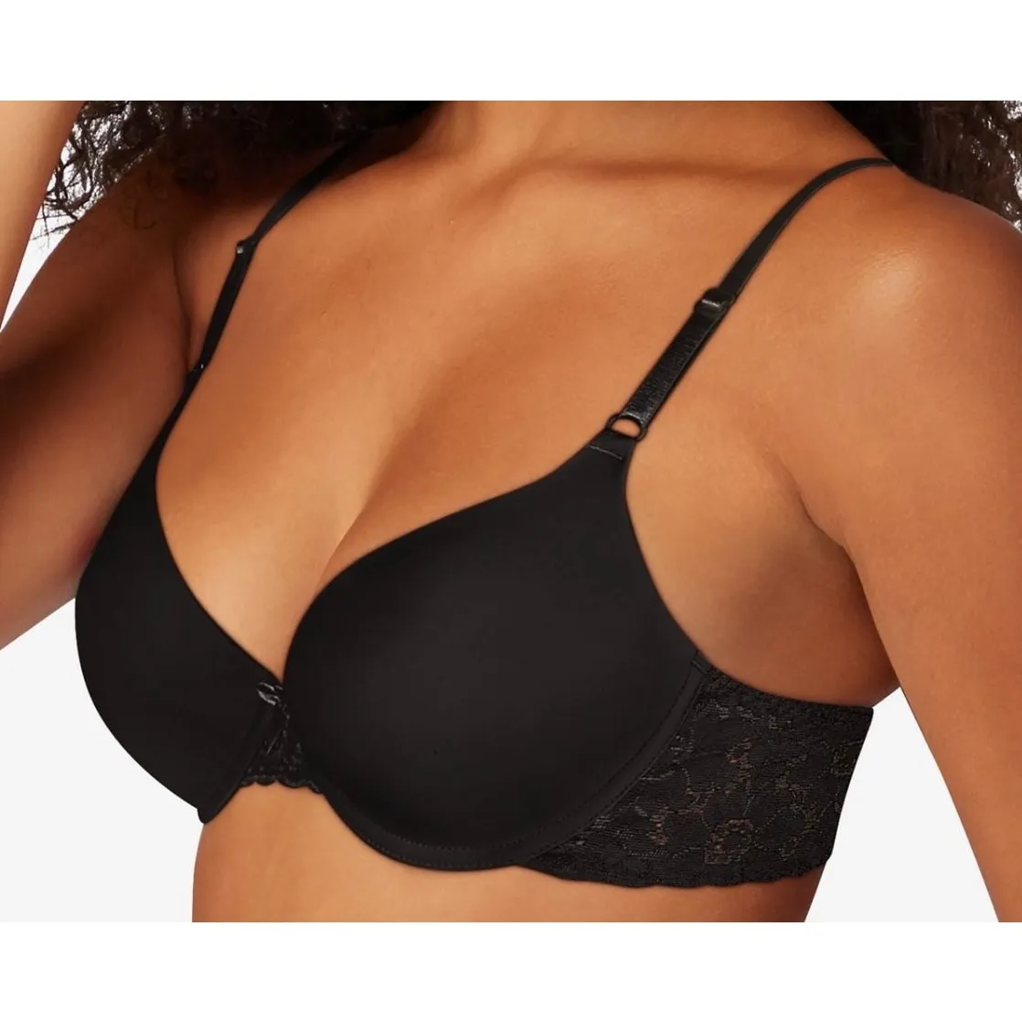 Brand New Maidenform Women's Size 36B Black Demi Underwire Lace Bra - Image 2