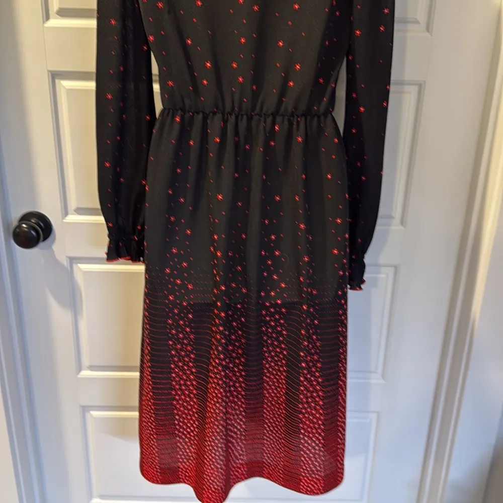 Vintage Amy Deb 100% Polyester Dress Medium Black - Image 5