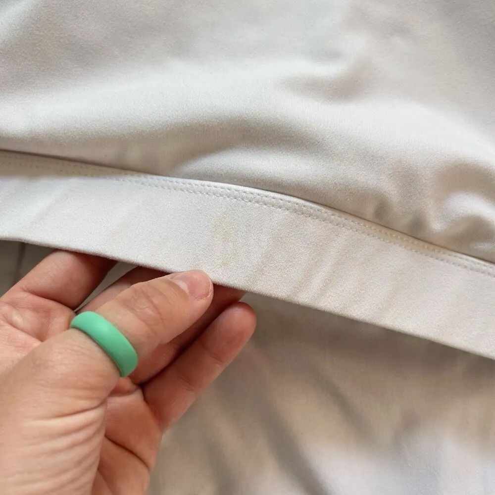 Reebok Sports Bra Womens Large L White Wireless Padded Workout Yoga - Image 5