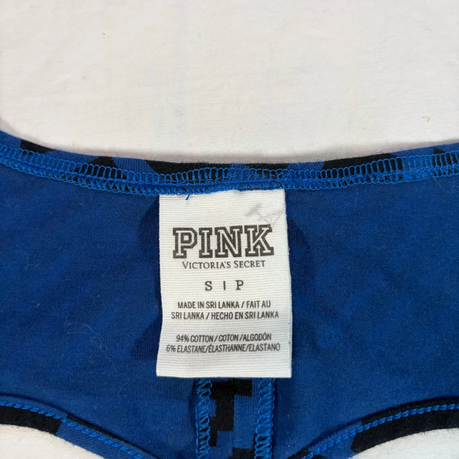 Pink Victorias Secret womens blue black geometric mini dress. Y2K. Size S - Image 2