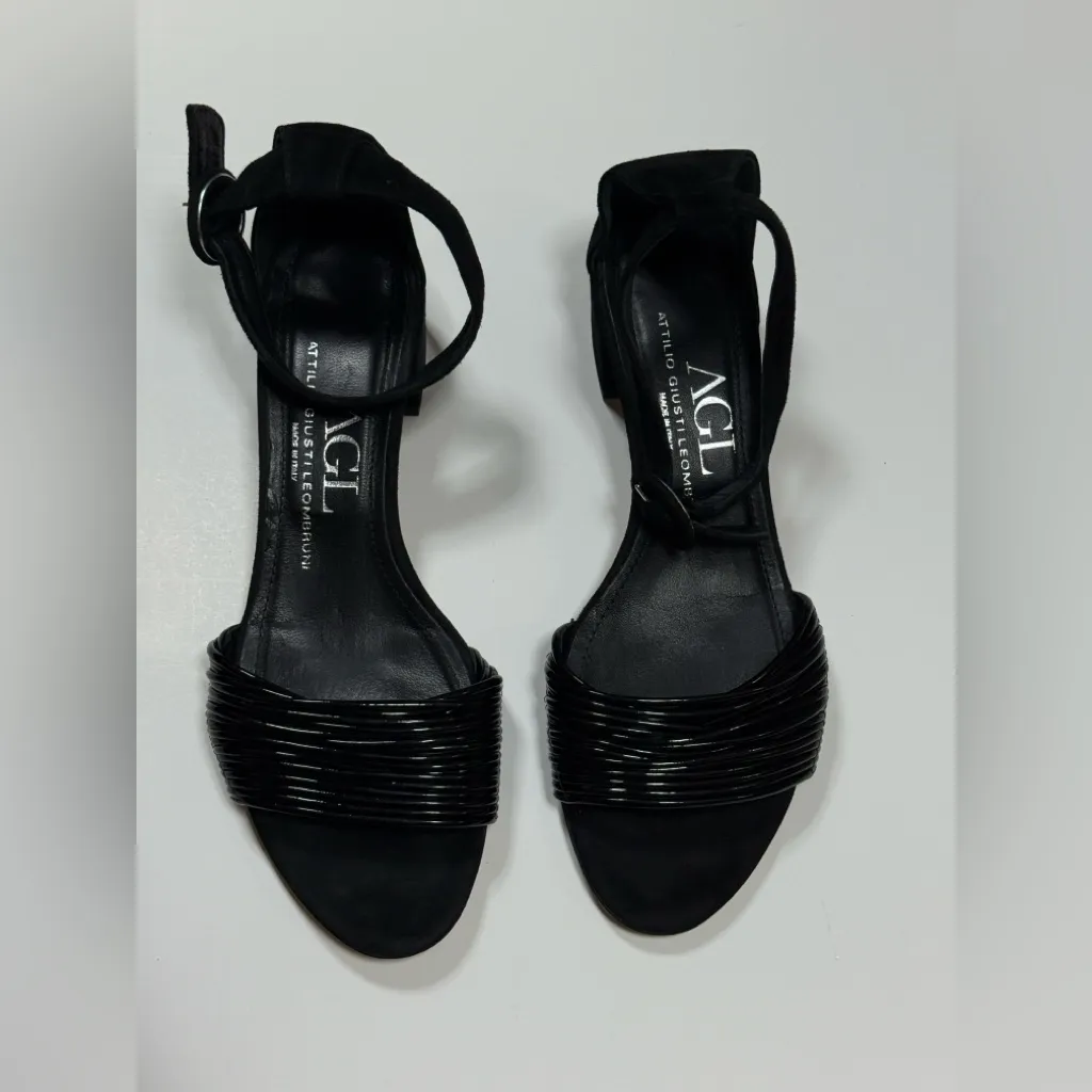 AGL Attilio Giusti Leombruni Black Women's Sandals 🖤 Size 9 - Image 2