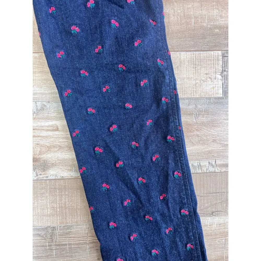 Miaou Rose Embroidered Jeans Size 23 - Image 7