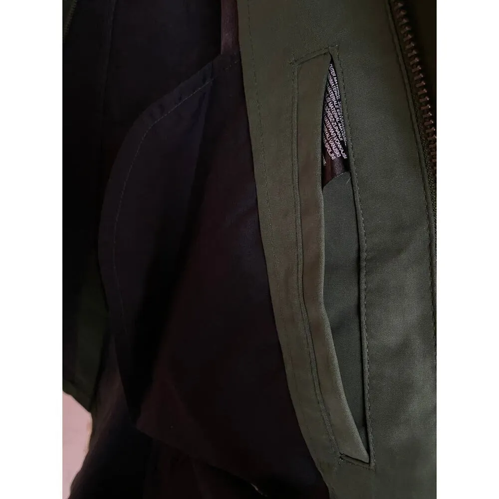 Westbury Green Trench Coat Parisian Academia Downtown Scandi Boho Buttery Soft Size XL - Image 6