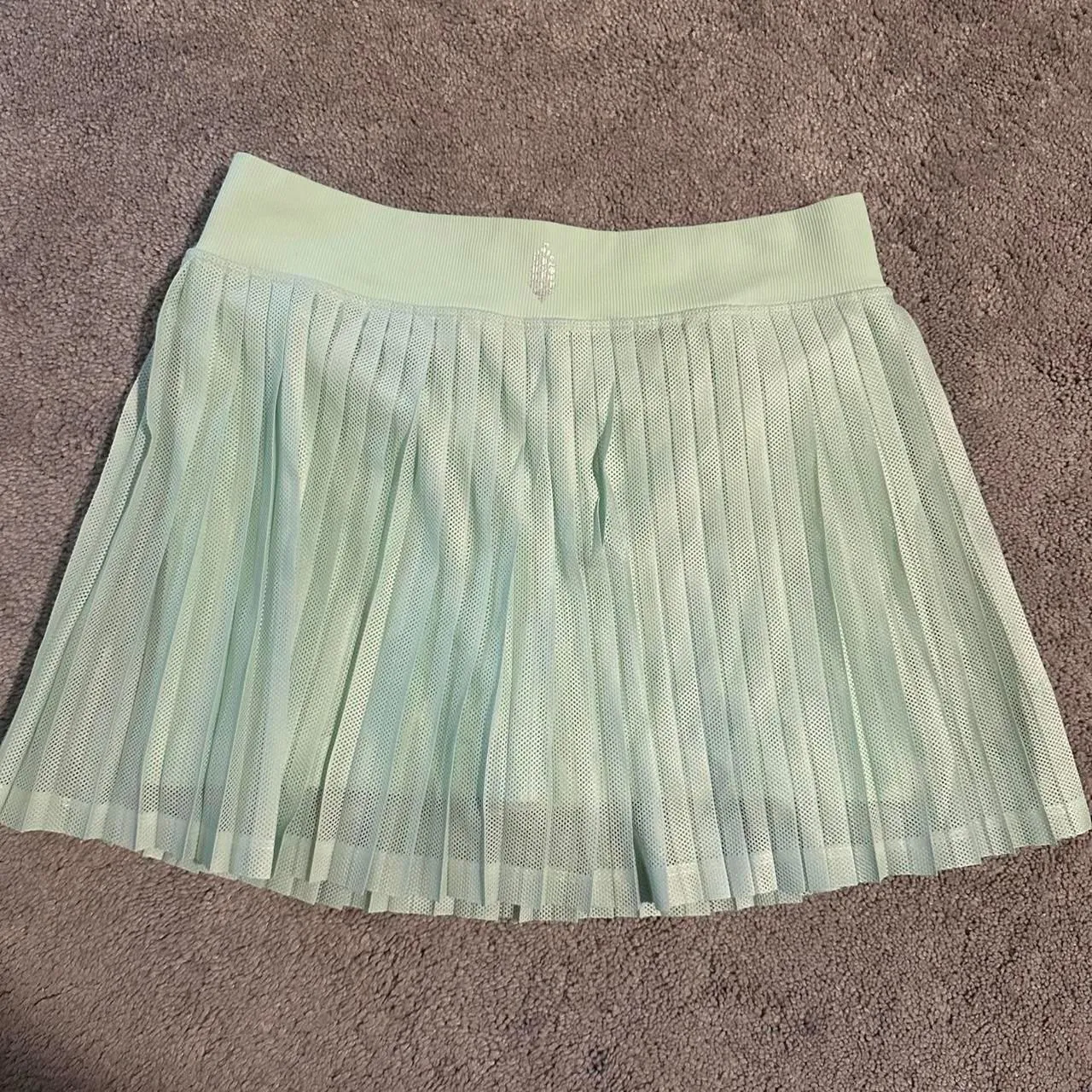 FP Movement Free People pleated mesh skirt skort mini M/L golf tennis pickleball - Image 5