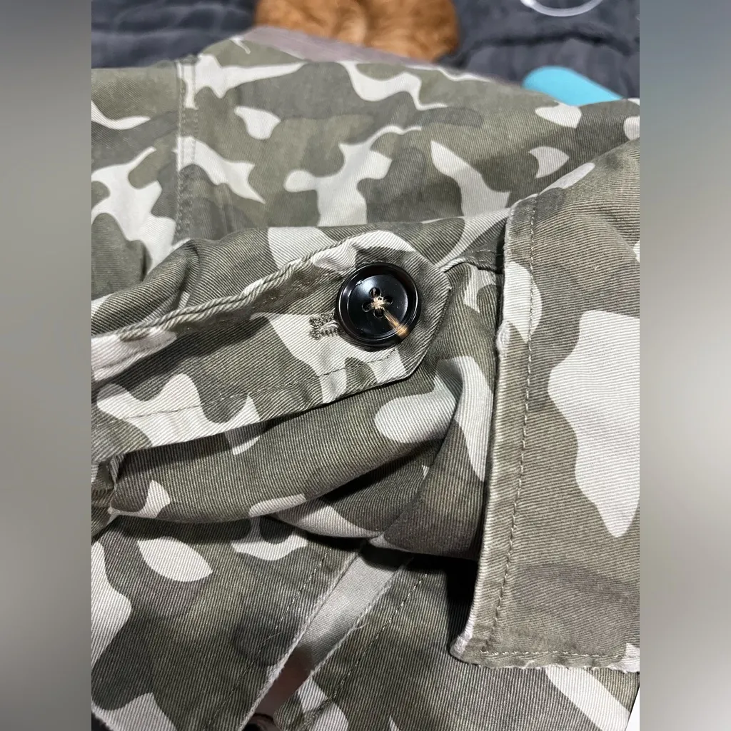 ALEXANDER JORDAN Women's Utility Jacket Size L Green Size L - Image 11