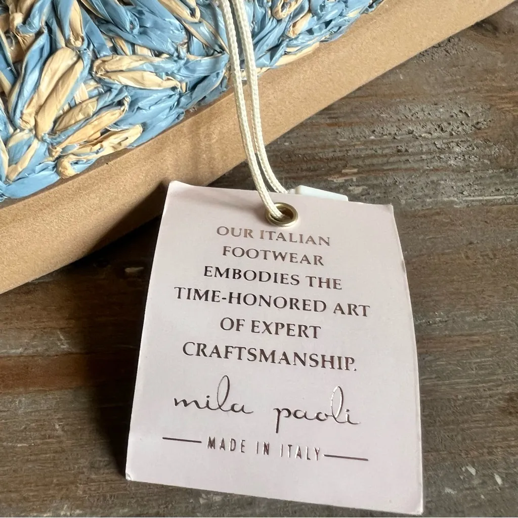 Mila Paoli Woven 2 Strap Women's Buckle Sandal Size 8 #B1947 - Image 4