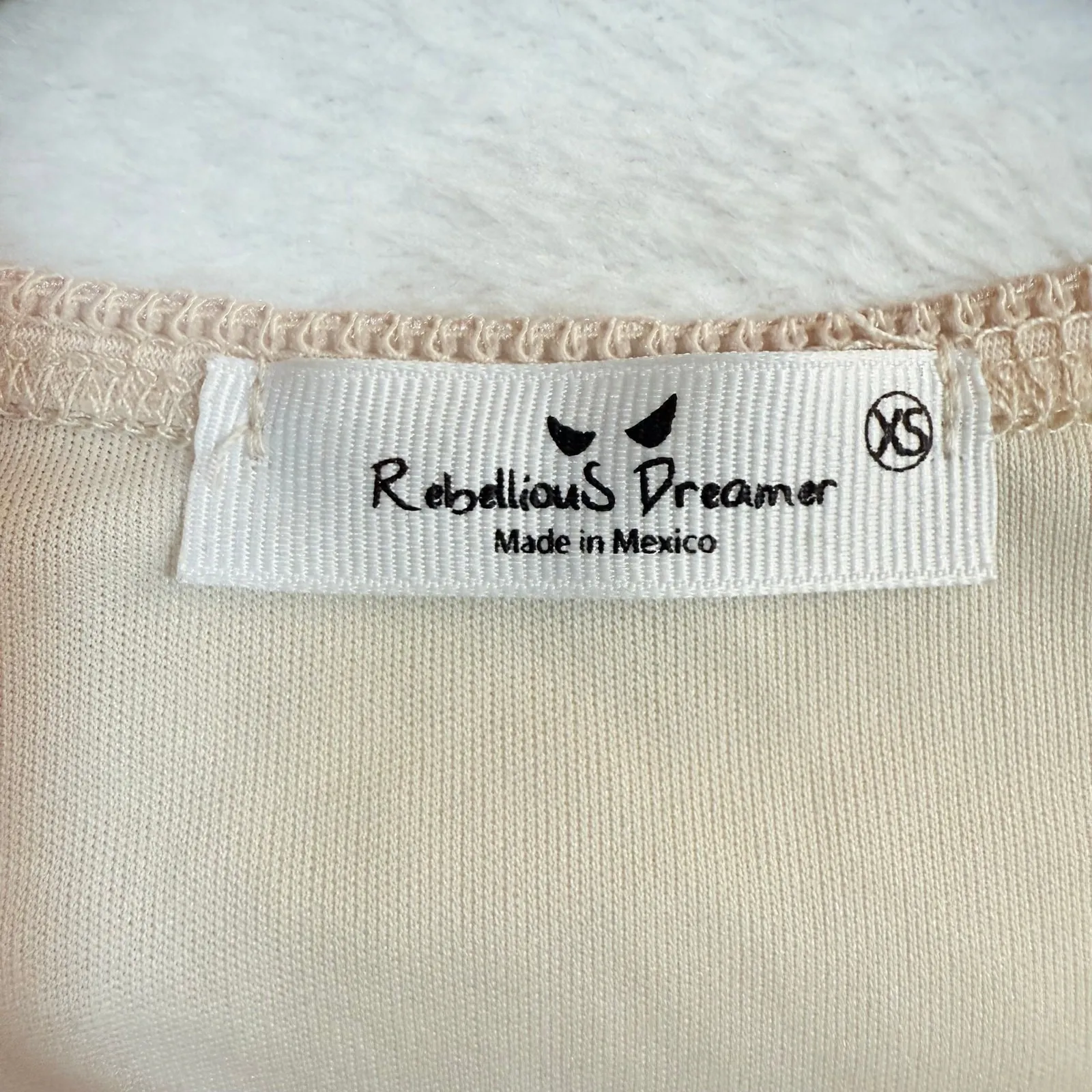 Y2K Rebellious Dreamer XS Babydoll Crop Top V - Image 4