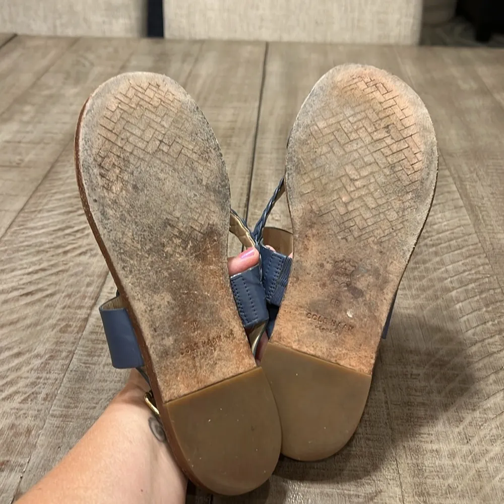 Cole Haan Anica Brraided Thong Sandal. Size 8 GUC - Image 3
