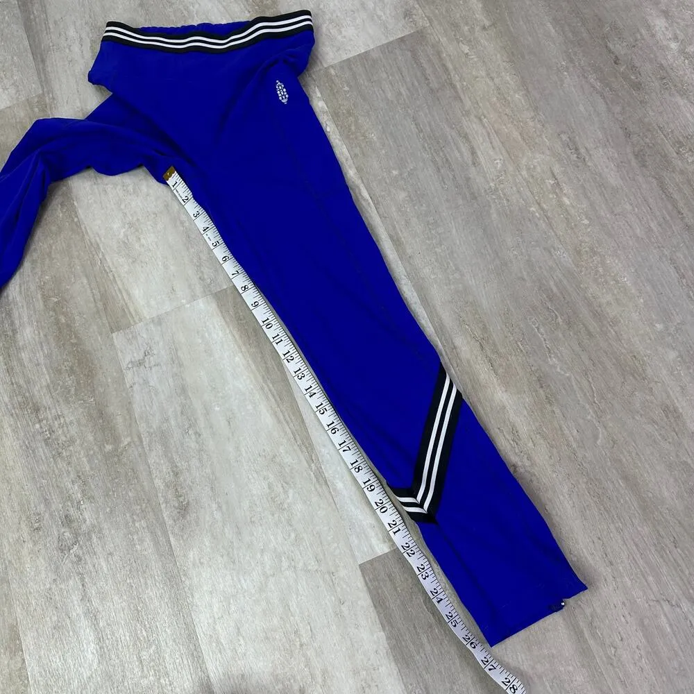 Free People Movement Zephyr Blue Varsity Striped Yoga Leggings size XS - Image 3