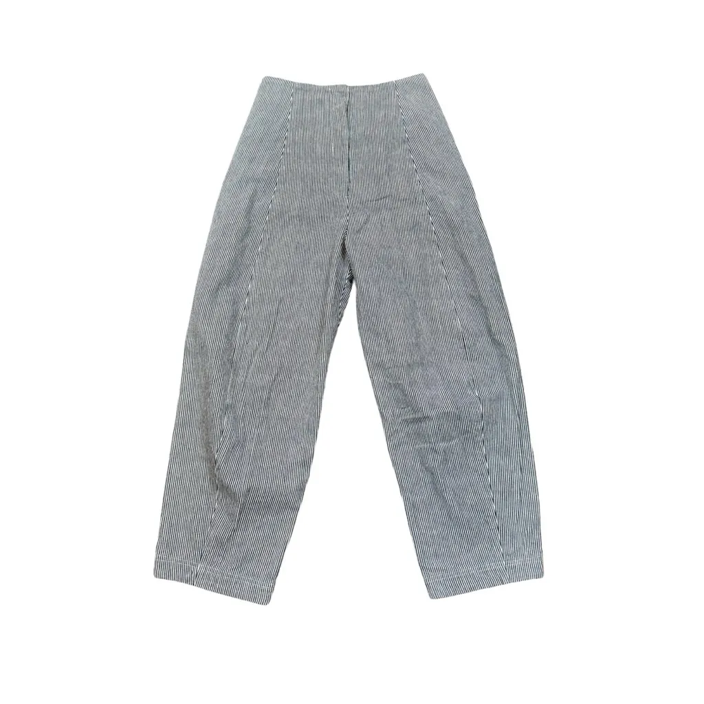 Creatures of Comfort Crescent Pant in Conductor Railroad Stripe Barrel Blue Size 0 - Image 2