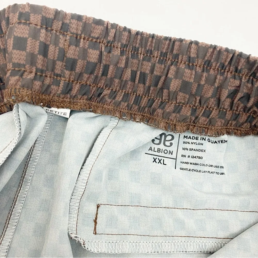 Albion Fit Jetsetter Cargo Joggers Pants: Wicker Check Brown Size XXL - Image 16