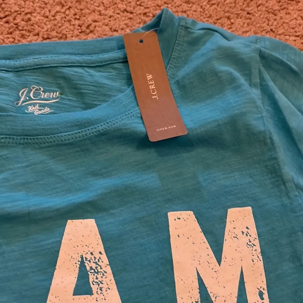 NWT j crew xxs team pool blue tee - Image 6