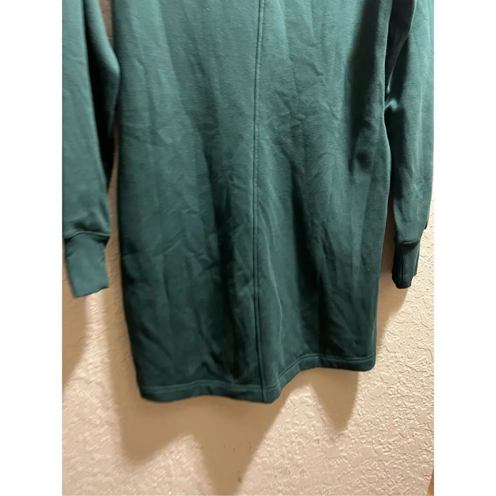 Athleta Green Sweatshirt Dress With Pockets Woman’s Size Small - Image 10