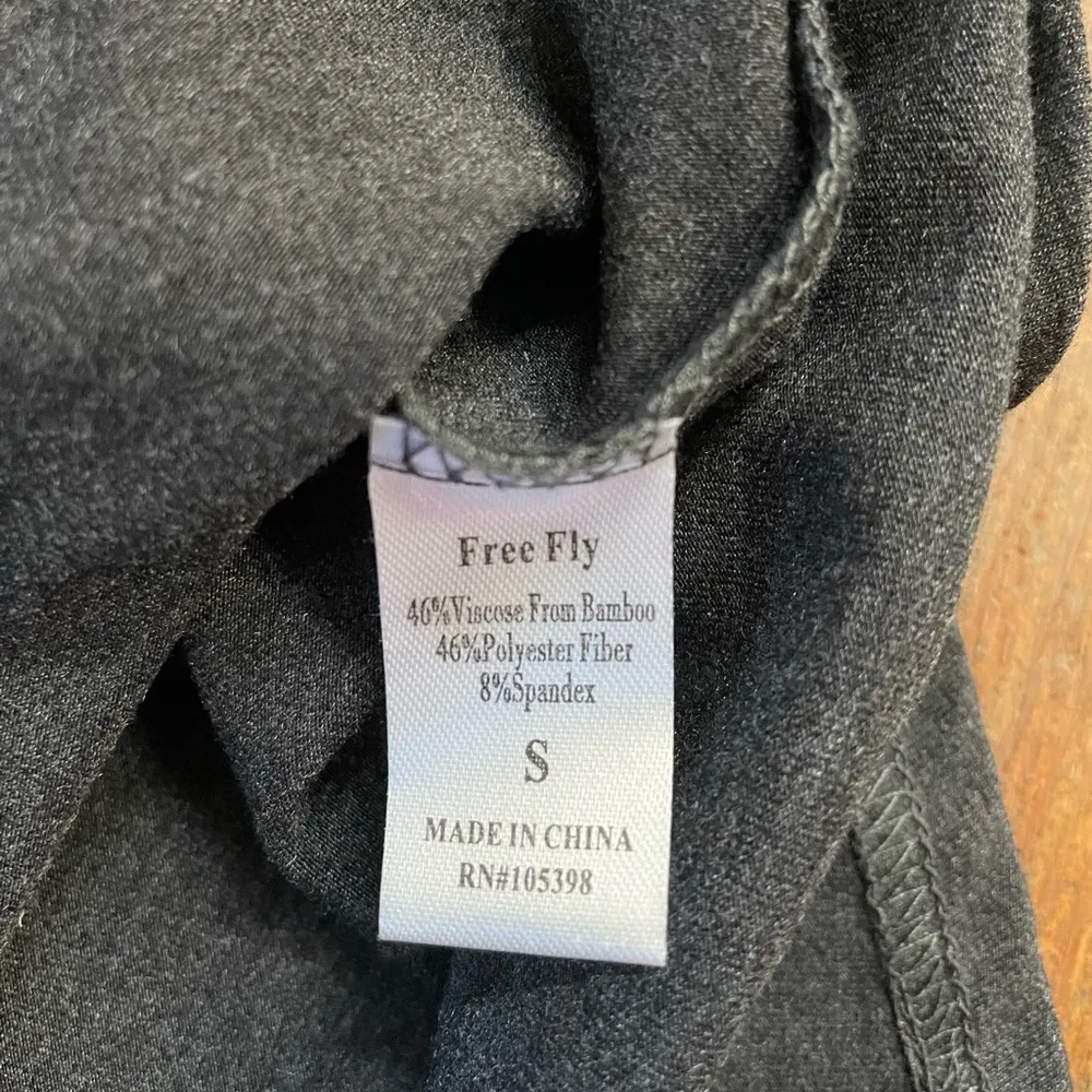 FREE FLY Apparel Sleeveless Bamboo Flex Dress in Charcoal - Image 10