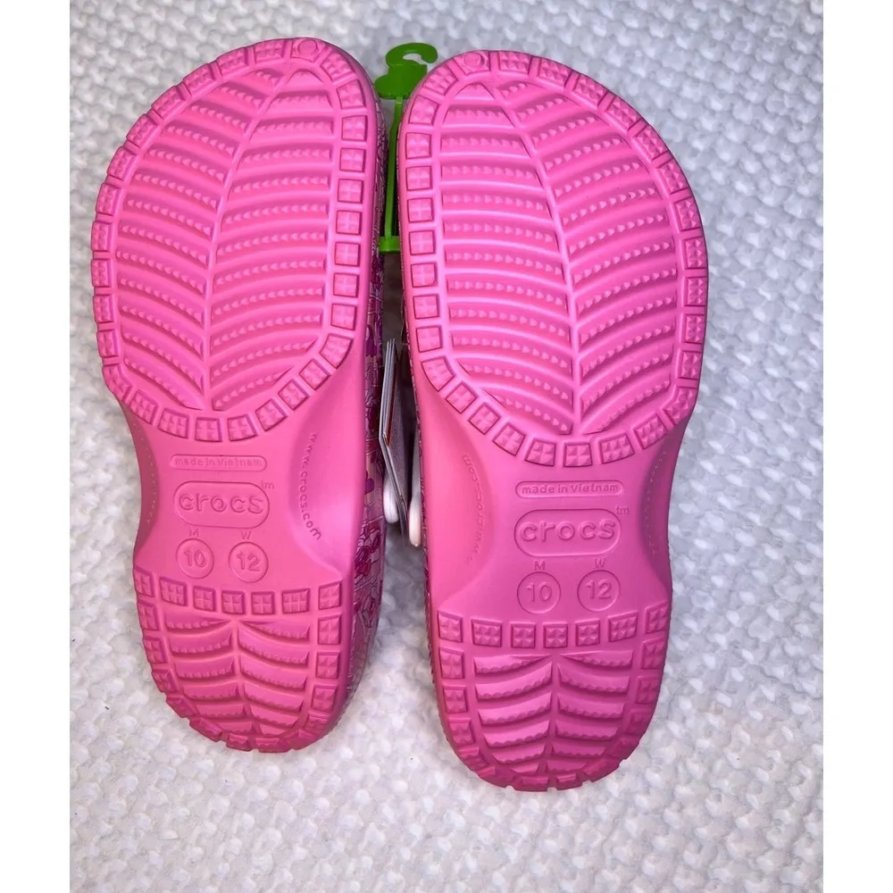 Hello Kitty Crocs W 12 M 10 Pink with 25 Hello Kitty Charms Kawaii Crocs Rare S - Image 8