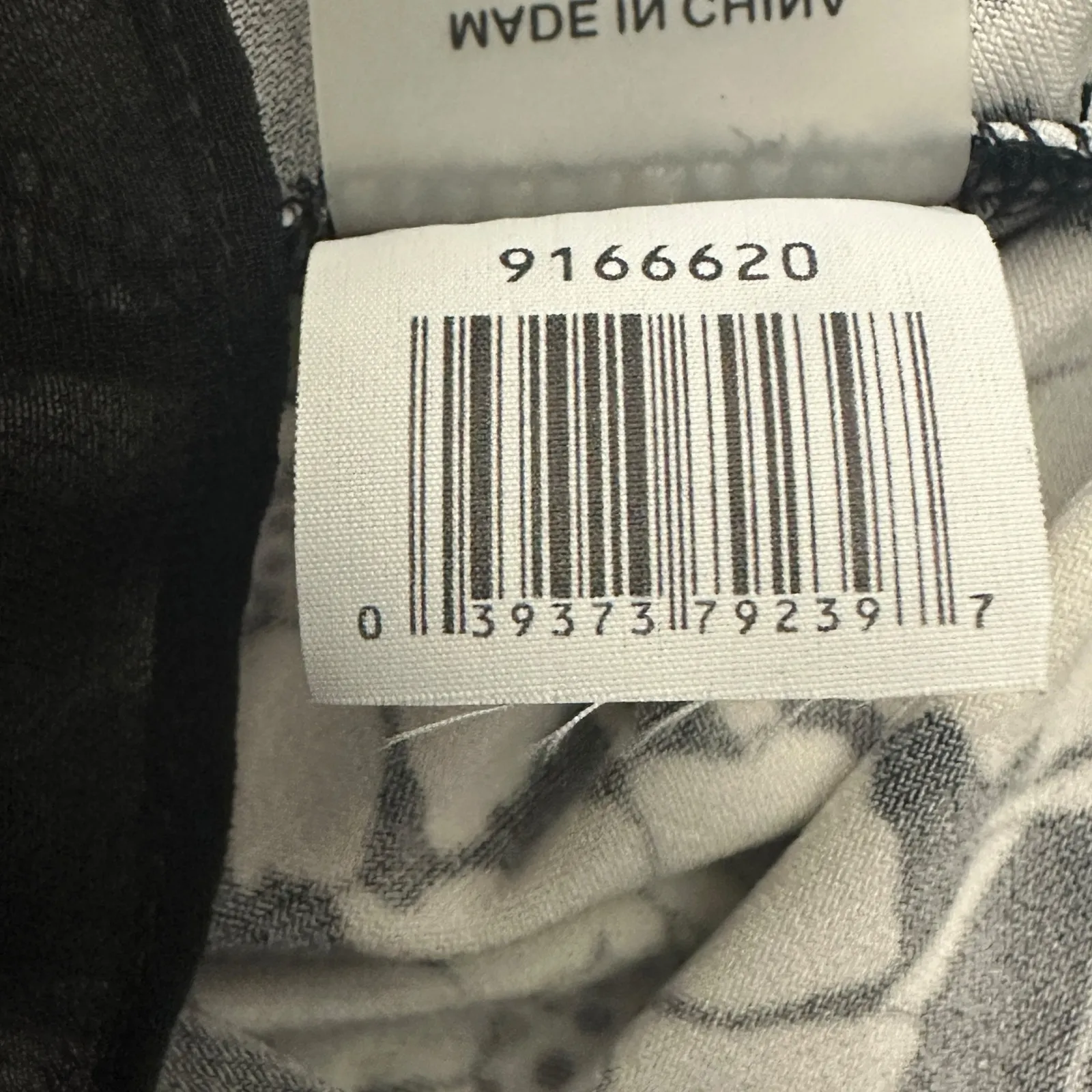 Vince Camuto Tunic Top Womens XL Black White Floral Stretch 3/4 Sleeve Modest - Image 7